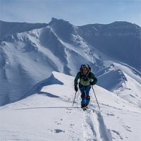 Sandan-yama Ski Touring, Hokkaido, Japan Sandan-yama Ski Touring, Hokkaido, Japan